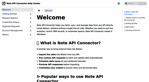 help.noteapiconnector.com