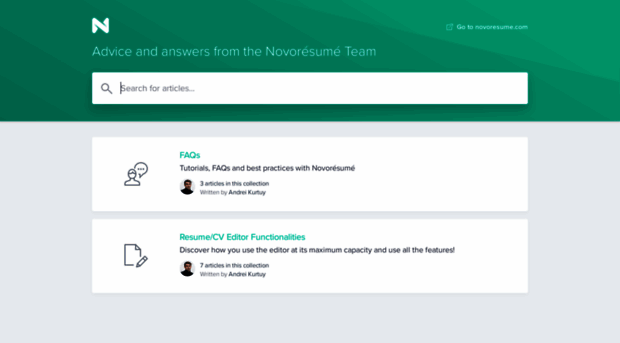 help.novoresume.com