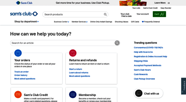 help.samsclub.com