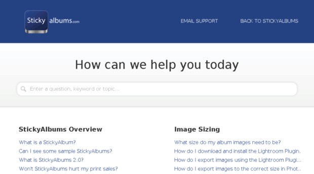 help.stickyalbums.com