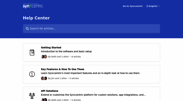 help.synccentric.com