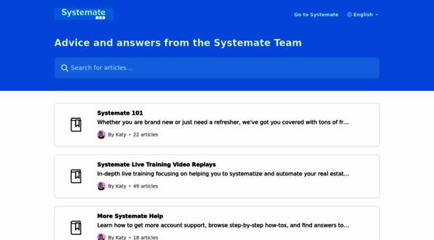 help.systemate.com