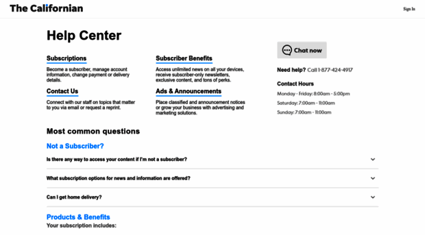 help.thecalifornian.com