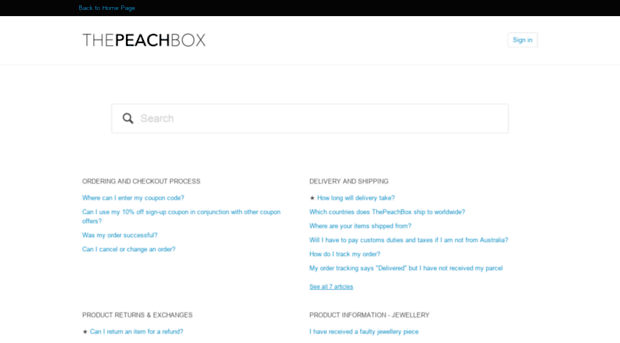 help.thepeachbox.com