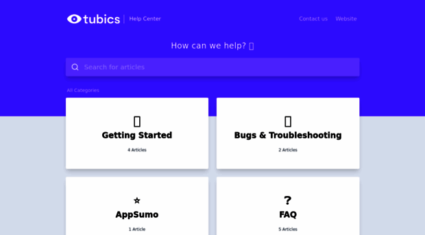 help.tubics.com