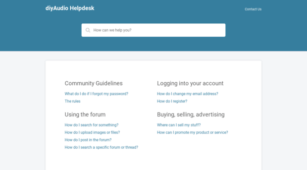 helpdesk.diyaudio.com