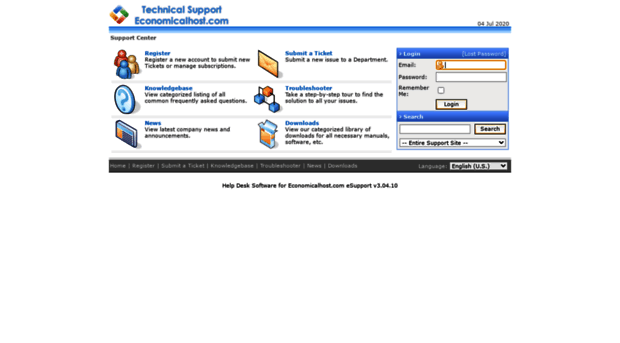 helpdesk.economicalhost.com