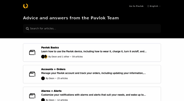 helpdesk.pavlok.com