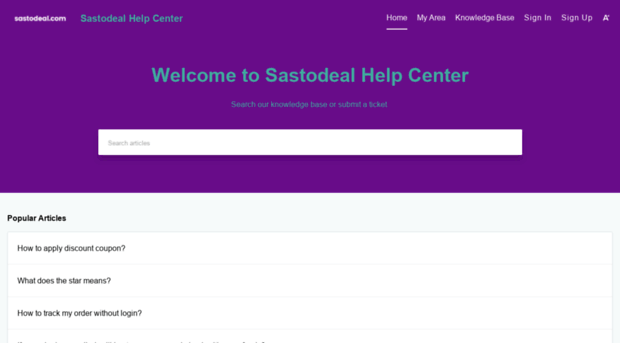 helpdesk.sastodeal.com