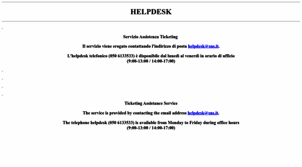 helpdesk.sns.it