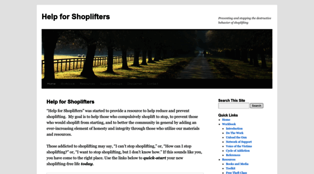 helpforshoplifters.com