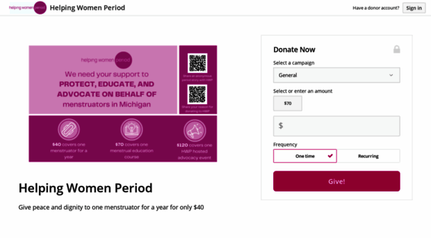 helpingwomenperiod.kindful.com