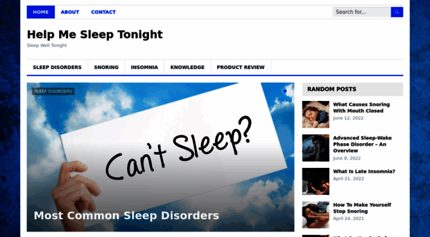 helpmesleeptonight.com