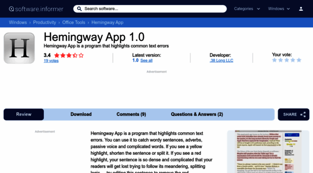 hemingway-app.software.informer.com