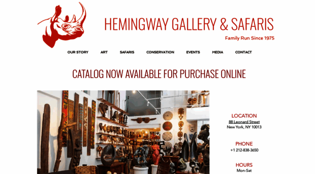 hemingwayafricangallery.com