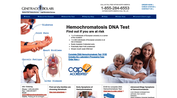 hemochromatosisdna.com