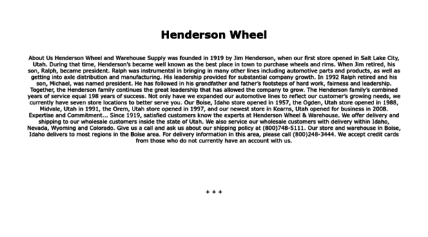 hendersonwheel.com