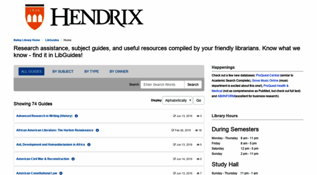 hendrix.libguides.com