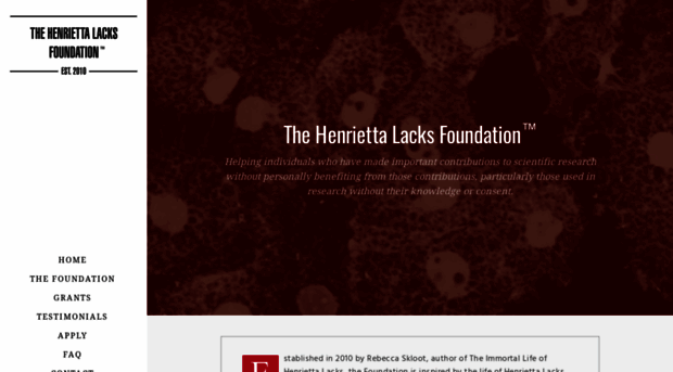 henriettalacksfoundation.org