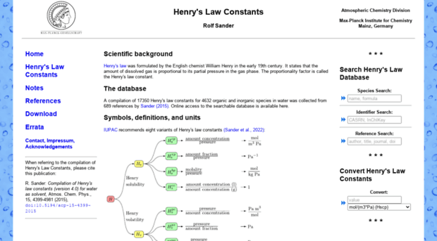 henrys-law.org