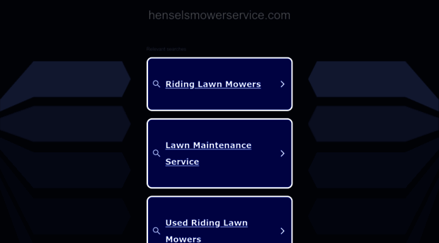 henselsmowerservice.com