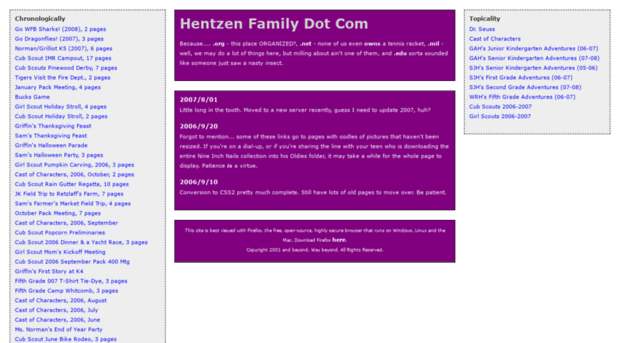 hentzenfamily.com