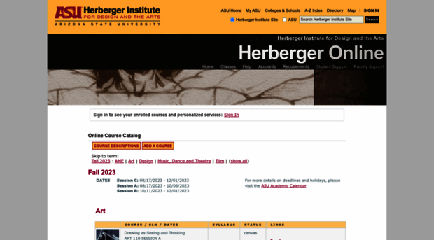 herbergeronline2.asu.edu