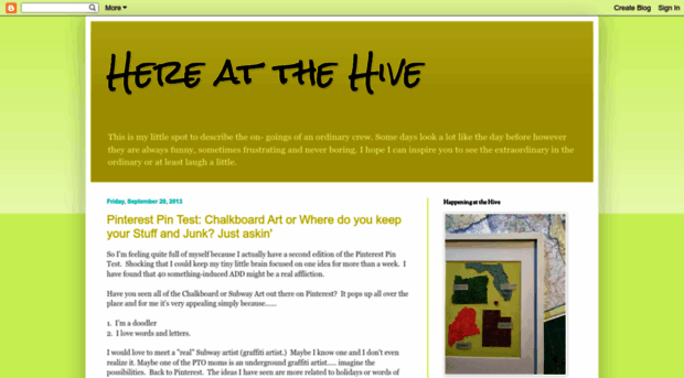 hereatthehive.blogspot.com