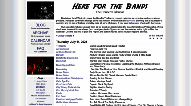 hereforthebands.com