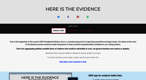 hereistheevidence.com