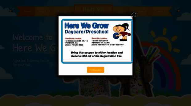 herewegrowdaycare.com