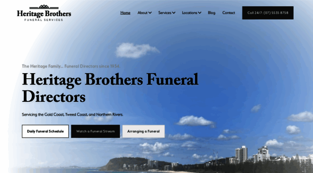 heritagebrothers.com.au - Funeral Directors Gold Coast -... - Heritage