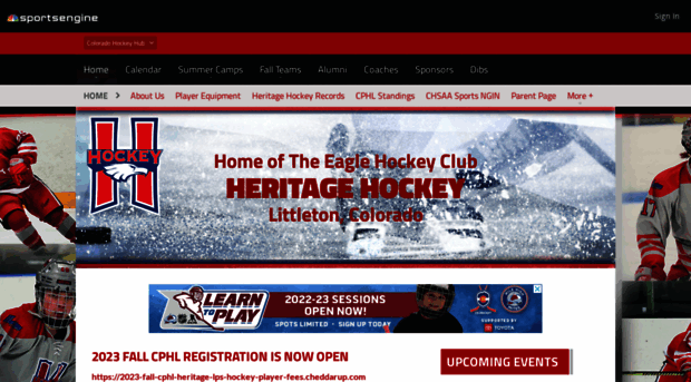 heritageeagleshockey.com