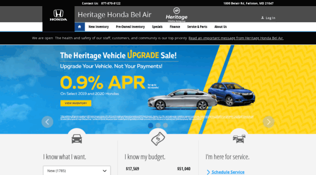 heritagehondabelair.com