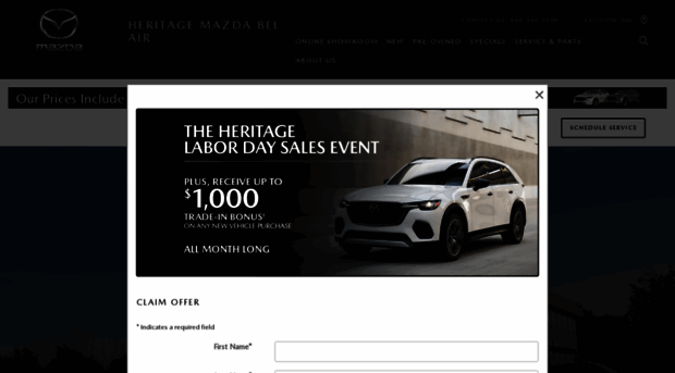 heritagemazdabelair.com