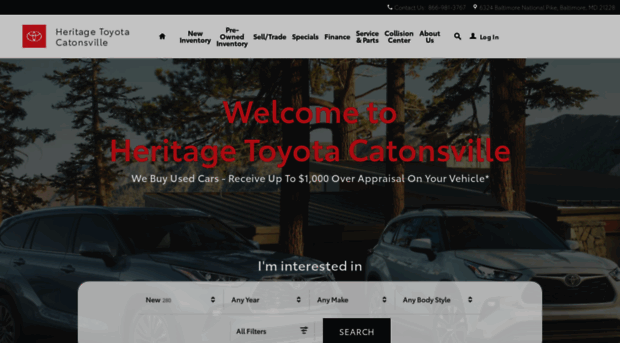 heritagetoyotacatonsville.com