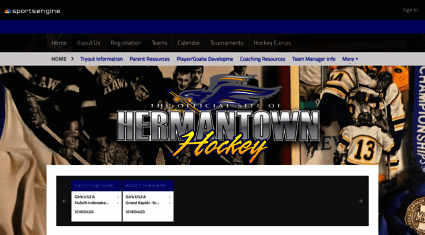 hermantownhockey.pucksystems.com