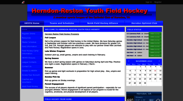 herndonrestonyouthfieldhockey.leag1.com