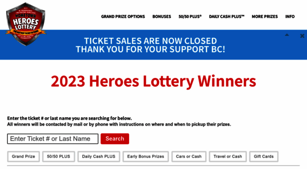 heroeslottery.com