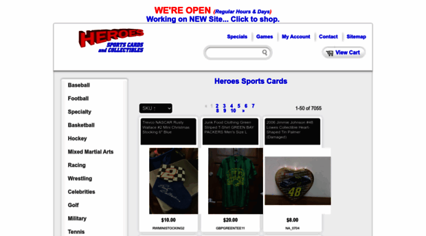 heroessportscards.com