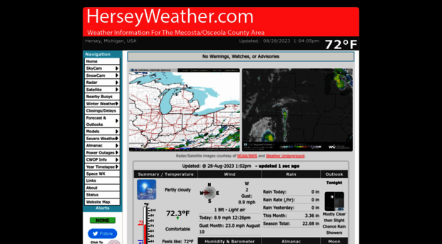 herseyweather.com