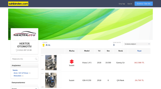 herterotomotiv.sahibinden.com