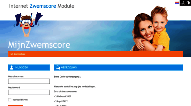 hetdommelbad.zwemscore.nl