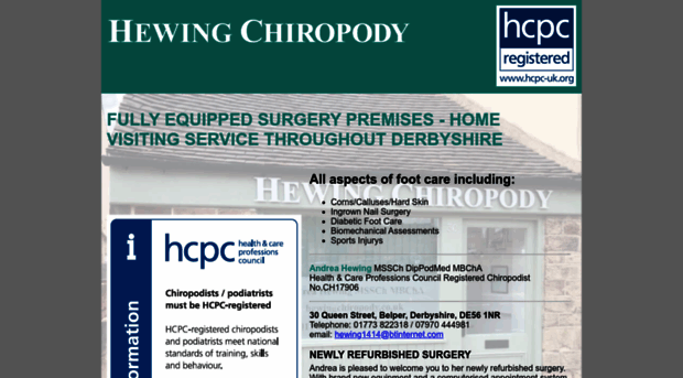 hewing-chiropody.co.uk