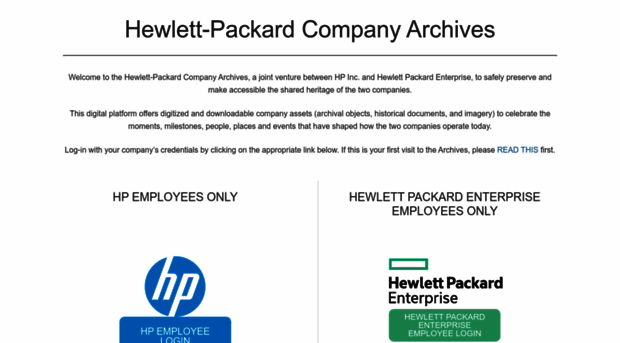 hewlettpackardcompanyarchives.com