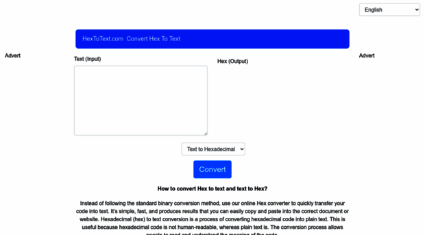 hextotext.com