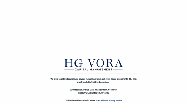 hgvoracapital.com