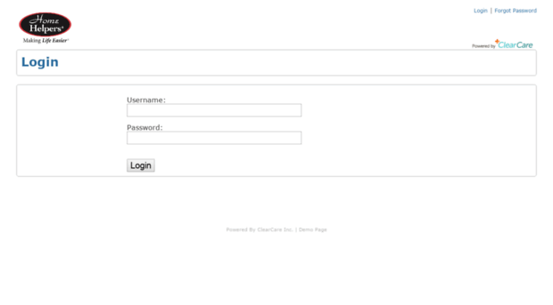 Hh57953 clearcareonline Login ClearCare Hh 57953 Clear Care 