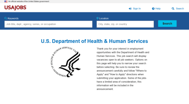 hhs.usajobs.gov