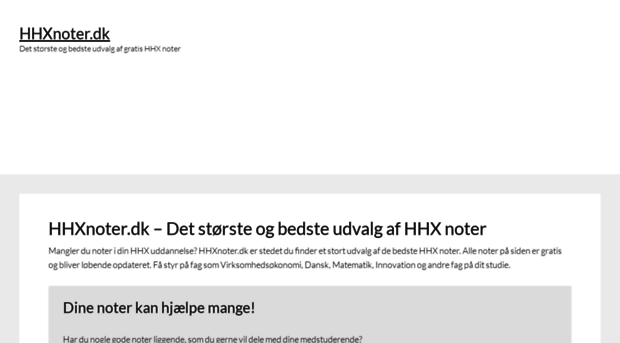 hhxnoter.dk